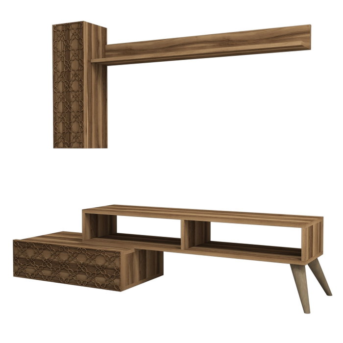 Hanah Home Planet Mueble de TV Nogal
